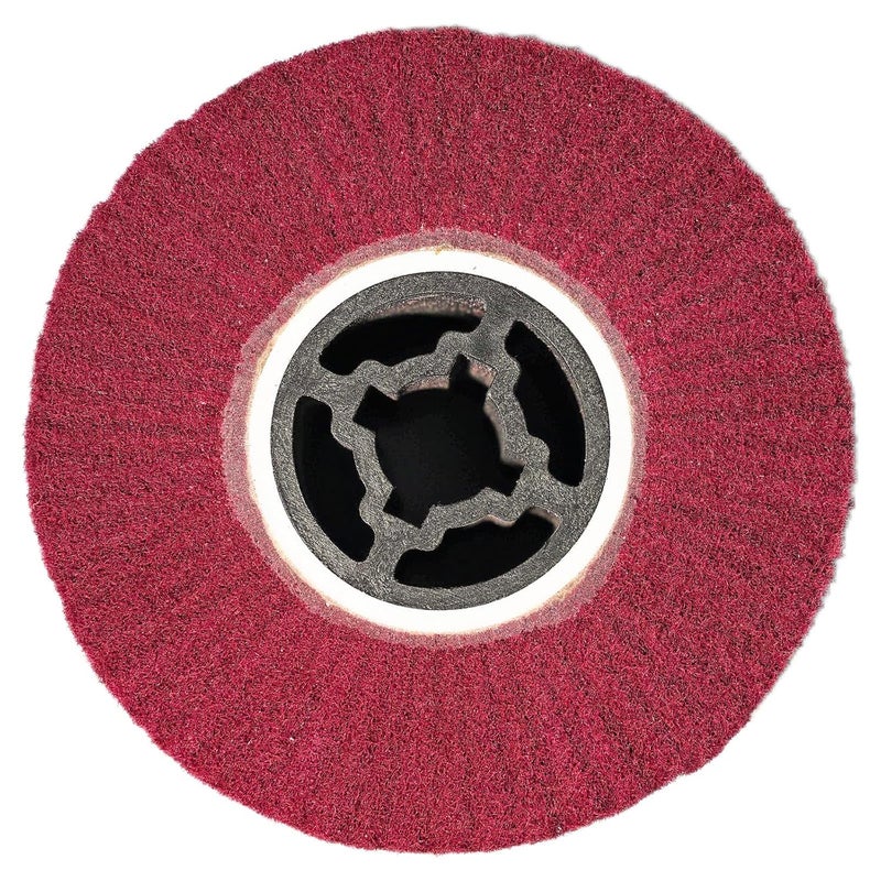JONAS C 2 Pcs 320 Grit Burnishing Polishing Wheel Drum, 4.7" x 4" Abrasive Drawing Wheel Drum, Finishing Drum, Surface Conditioning Tool Drum for Metal, Wood, Plastic - Image 3